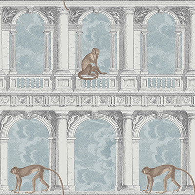 Procuratie Con Vista Stone & Powder Blue by Cole & Son Wallcovering