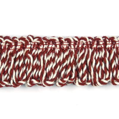 Rope Loop Fringe Red by Parkertex Trim