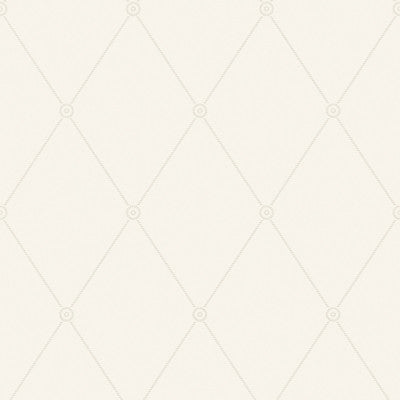 Large Georgian Rope Trellis Ivory by Cole & Son Wallpaper