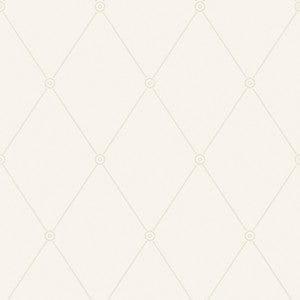 Large Georgian Rope Trellis Ivory by Cole & Son Wallpaper