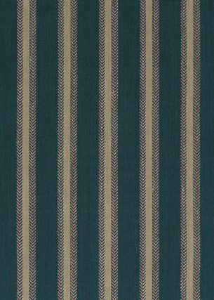 Chester Stripe Teal by Mulberry Fabric