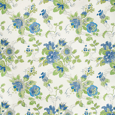 Parnham Cornflower/Lime by Lee Jofa Fabric