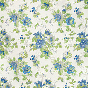 Parnham Cornflower/Lime by Lee Jofa Fabric