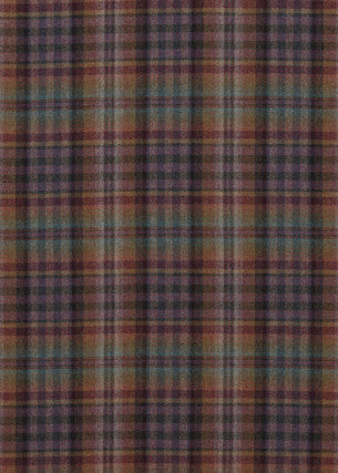 Nevis Teal/Sienna/Mauve by Mulberry Fabric