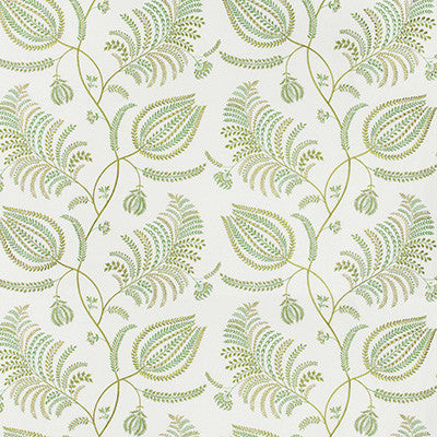 Palmero Emb Ivory/Leaf by Lee Jofa Fabric