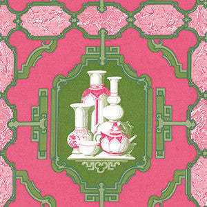 Porcelanas Frambuesa/Verde by Gaston Y Daniela Wallcovering