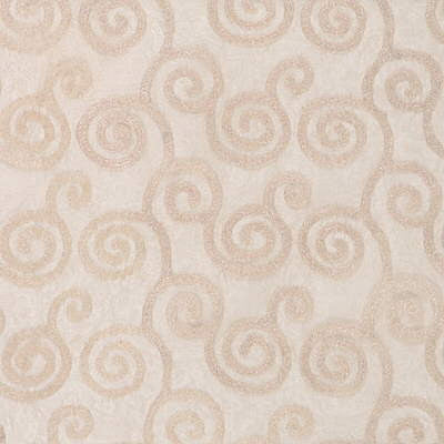 Filigree Sheer Cream by Groundworks Fabric