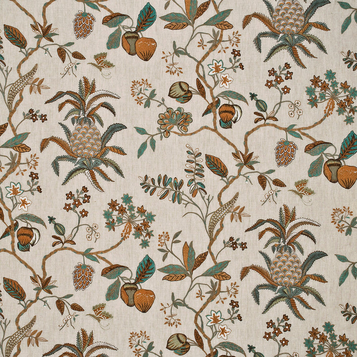 Exotic Pineapple Linen Sage/Dove by G P & J Baker Fabric