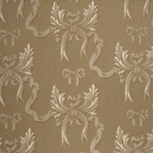 Ophelia'S Bow White/Natural By Mulberry Fabric