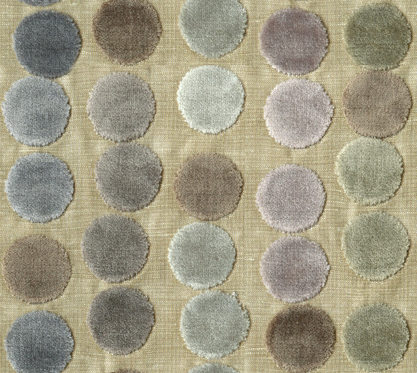 Darley Spot Soft Mauve/Taupe/Silver by Baker Lifestyle Fabric