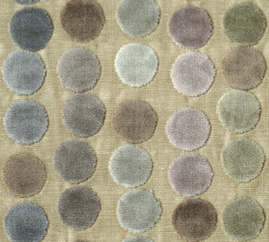 Darley Spot Soft Mauve/Taupe/Silver by Baker Lifestyle Fabric