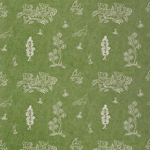 Friendly Folk Basil Green by Kravet Couture Fabric