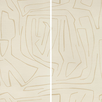 Graffito Ii Parchment by Groundworks Wallcovering