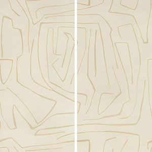 Graffito Ii Parchment by Groundworks Wallcovering