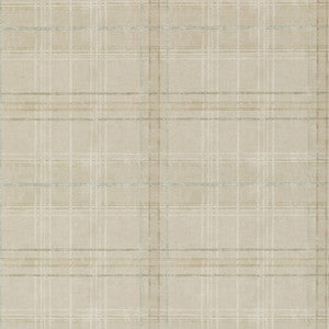 Shetland Plaid Stone by Mulberry Wallcovering