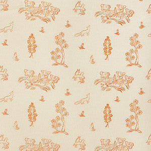 Friendly Folk Melon Orange by Kravet Couture Fabric