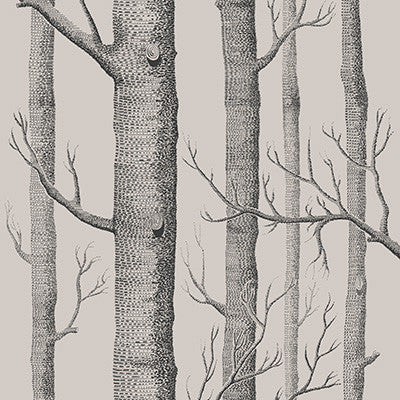 Woods Linen/Charcoal by Cole & Son Wallcovering