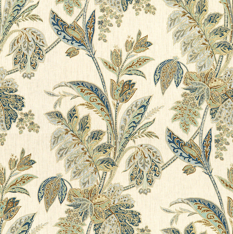 Ishana Indigo/Sky by Baker Lifestyle Fabric