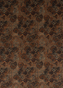Bohemian Velvet Teal/Spice by Mulberry Fabric