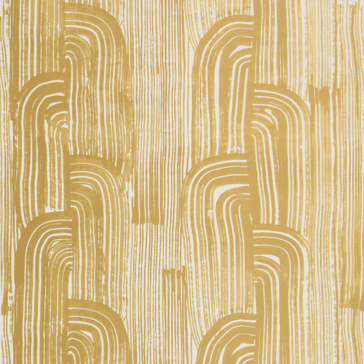 Crescent Paper Gold/Ivory by Lee Jofa Modern Wallcovering