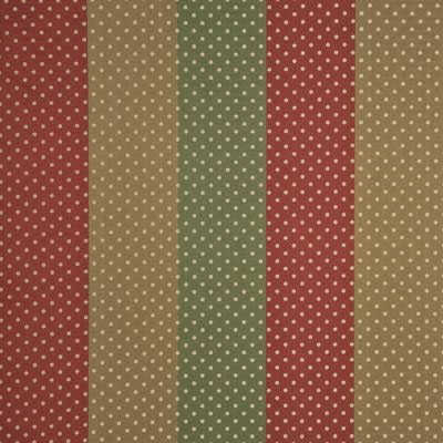 Mirabel Stripe Red/Brn by G P & J Baker Fabric