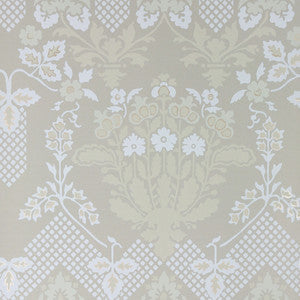 Drummond Damask Stone by G P & J Baker Wallcovering
