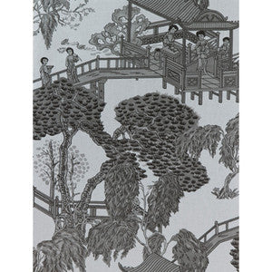 Zhou Jun Plata/Antracita by Gaston Y Daniela Wallcovering