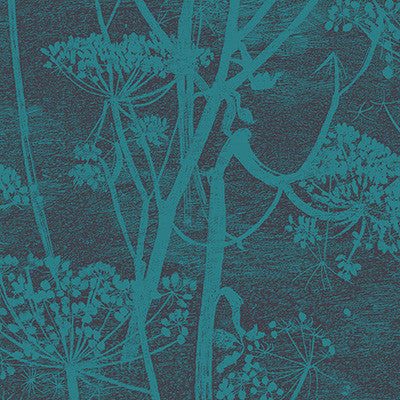 Cow Parsley Teal by Cole & Son Wallcovering