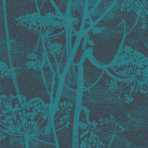 Cow Parsley Teal by Cole & Son Wallcovering