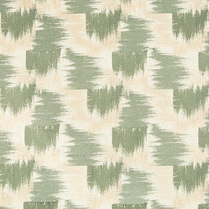 Mandelbrot Emb Beige/Jade by Lee Jofa Modern Fabric