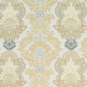 Waterford Damask Bronze/Natural by G P & J Baker Fabric