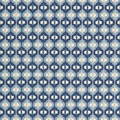 Turned Out Tile Marine by Kravet Couture Fabric