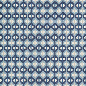 Turned Out Tile Marine by Kravet Couture Fabric