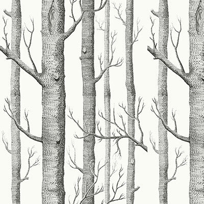 Woods Blk Wht by Cole & Son Fabric