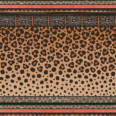 Zulu Border Red & Brown by Cole & Son Wallcovering
