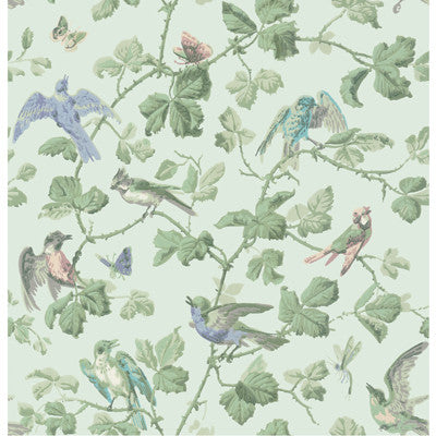 Winter Birds Duck Egg by Cole & Son Wallcovering
