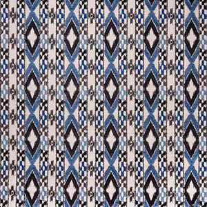 Queen Azul/Black by Gaston Y Daniela Fabric