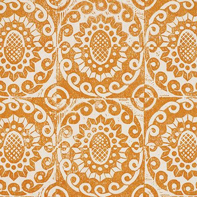 Pineapple Wall Tangerine by Lee Jofa Wallcovering