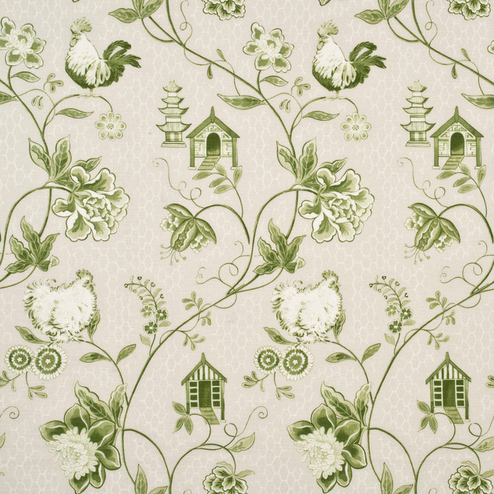 Bantam Toile Green by Baker Lifestyle Fabric