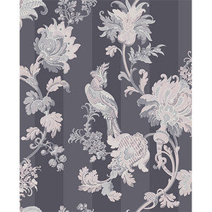 Zerzura Slate Grey & Blush Pink by Cole & Son Wallcovering