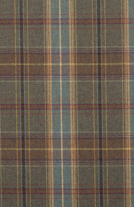 Shetland Plaid Heather by Mulberry Fabric
