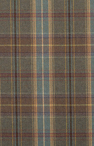 Shetland Plaid Heather by Mulberry Fabric