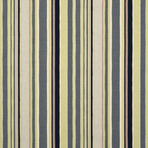 Mallow Stripe Charcoal/Mauve/Dove by Baker Lifestyle Fabric