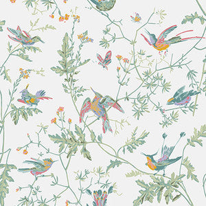 Hummingbirds Pastel by Cole & Son Wallcovering