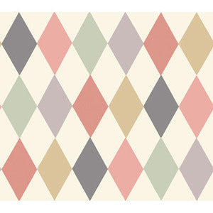 Punchinello Coral & Grn by Cole & Son Wallcovering