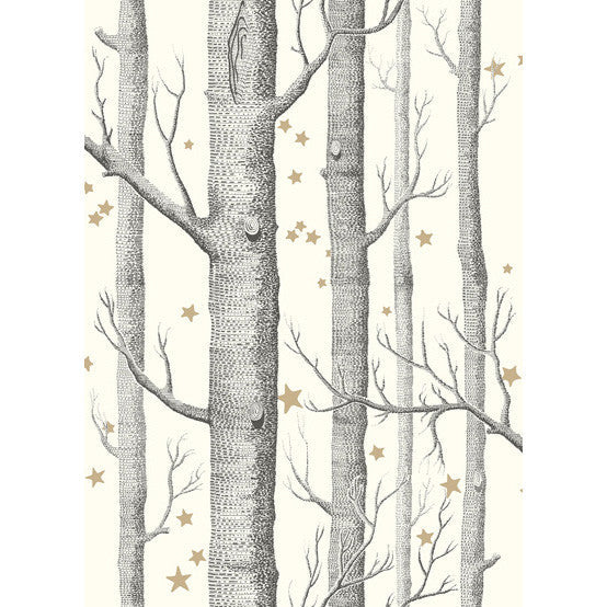 Woods & Stars Black &White by Cole & Son Wallcovering