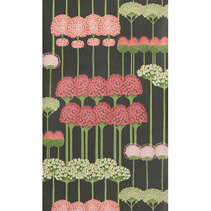 Allium Coral/L Green/Char by Cole & Son Wallcovering