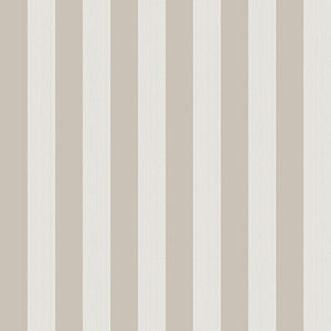 Regatta Stripe Stone/Parchment by Cole & Son Wallcovering