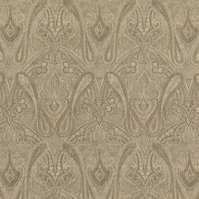 Canvas Paisley Mineral by Mulberry Fabric