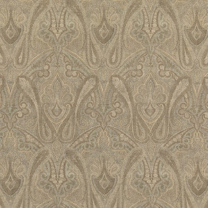 Canvas Paisley Mineral by Mulberry Fabric